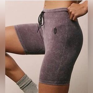 FP Movement by Free People Go To Rib Shorts, Mauve Grey, NWOT, Women’s Size XS/S